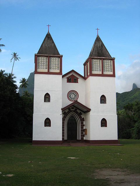 an old church on the island