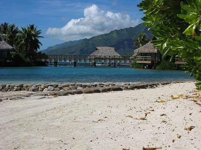 part of the beach at our hotel