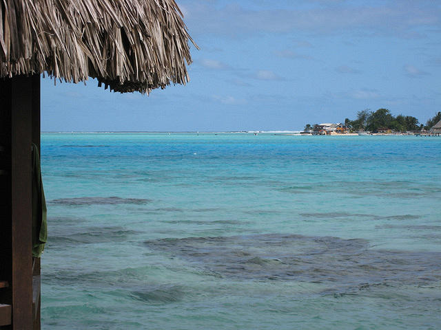 view from our bungalow