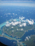 bora bora from above