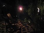 the night ambience around the hotel